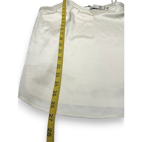 NWT Express Ivory Satin Chevron Detail Cami Top Size Medium - Picture 7 of 10